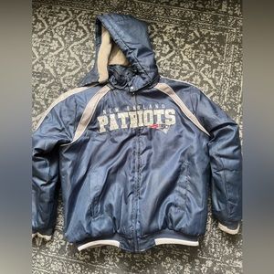 Vintage New England Patriots Embroidered Zip-Up Jacket